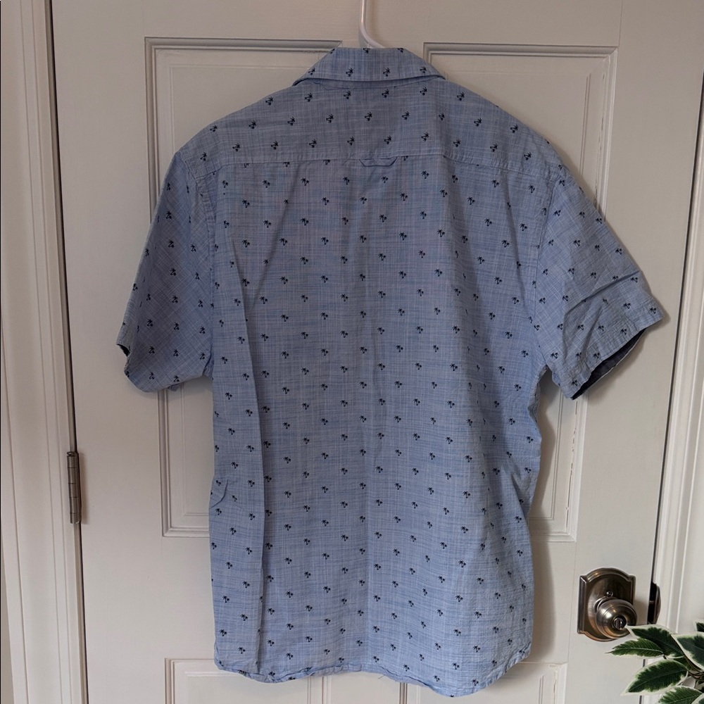 Flag & Anthem Men's Blue Patterned Short Sleeve Shirt - Picture 3 of 4